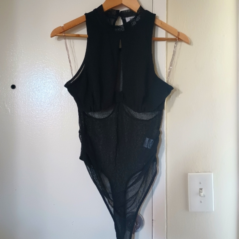 Sheer Cutout Bodysuit